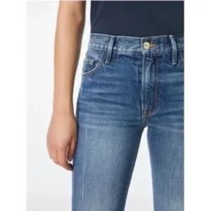 Frame Denim Le Piper Blue Sky Straight Leg Jeans - Size - 27